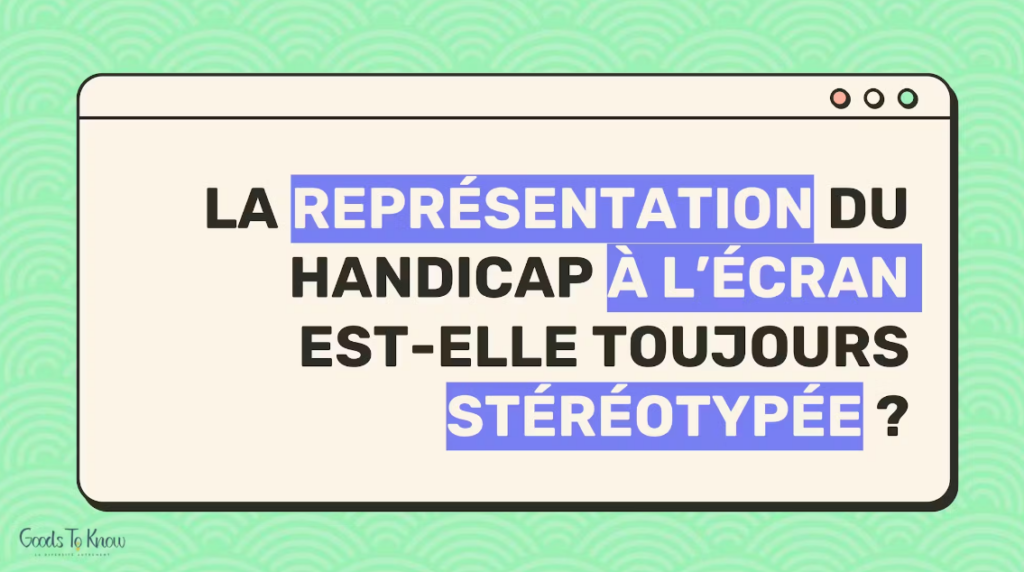 Slide titre "La représentation du handicap à l'écran est-elle toujours stéréotypée ?" de la conférence pop-culture - SEEPH