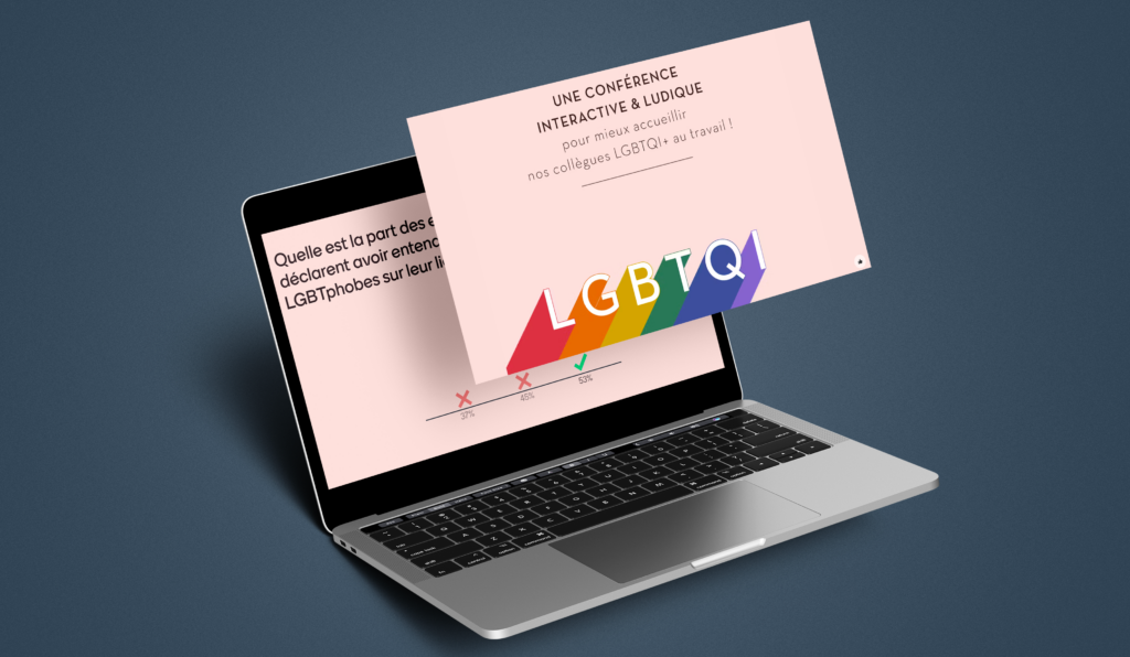 Mockup de la conférence sur le sujet LGBT+