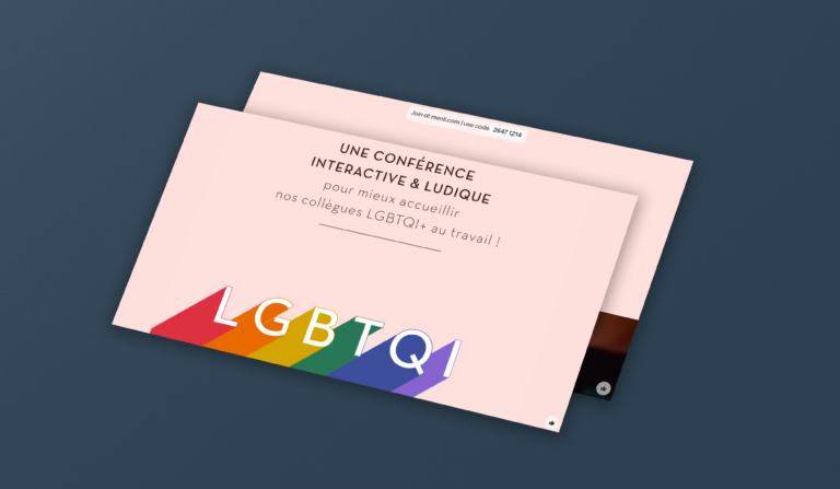 Mockup de la conférence sur le sujet LGBT+