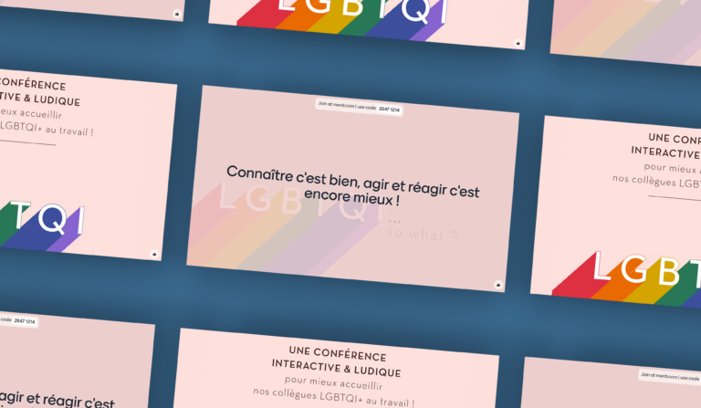 Mockup de la conférence sur le sujet LGBT+